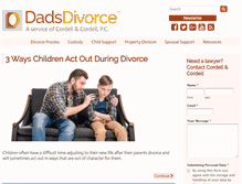 Tablet Screenshot of dadsdivorce.com